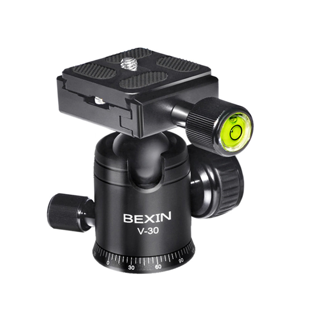 Uniqkart V-30 Portable 360 Degree Rotating Ball Head Panoramic Shooting Camera Tripod Adapter