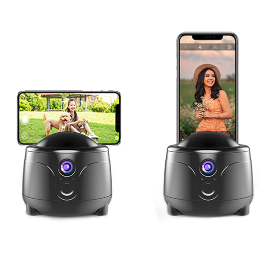 Y7 Smart AI Gimbal 360 Degrees Rotation Face Tracking Camera Phone Holder Stand - Black