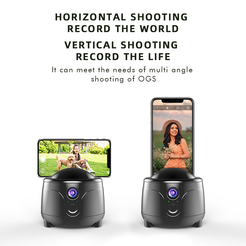 Y7 Smart AI Gimbal 360 Degrees Rotation Face Tracking Camera Phone Holder Stand - White