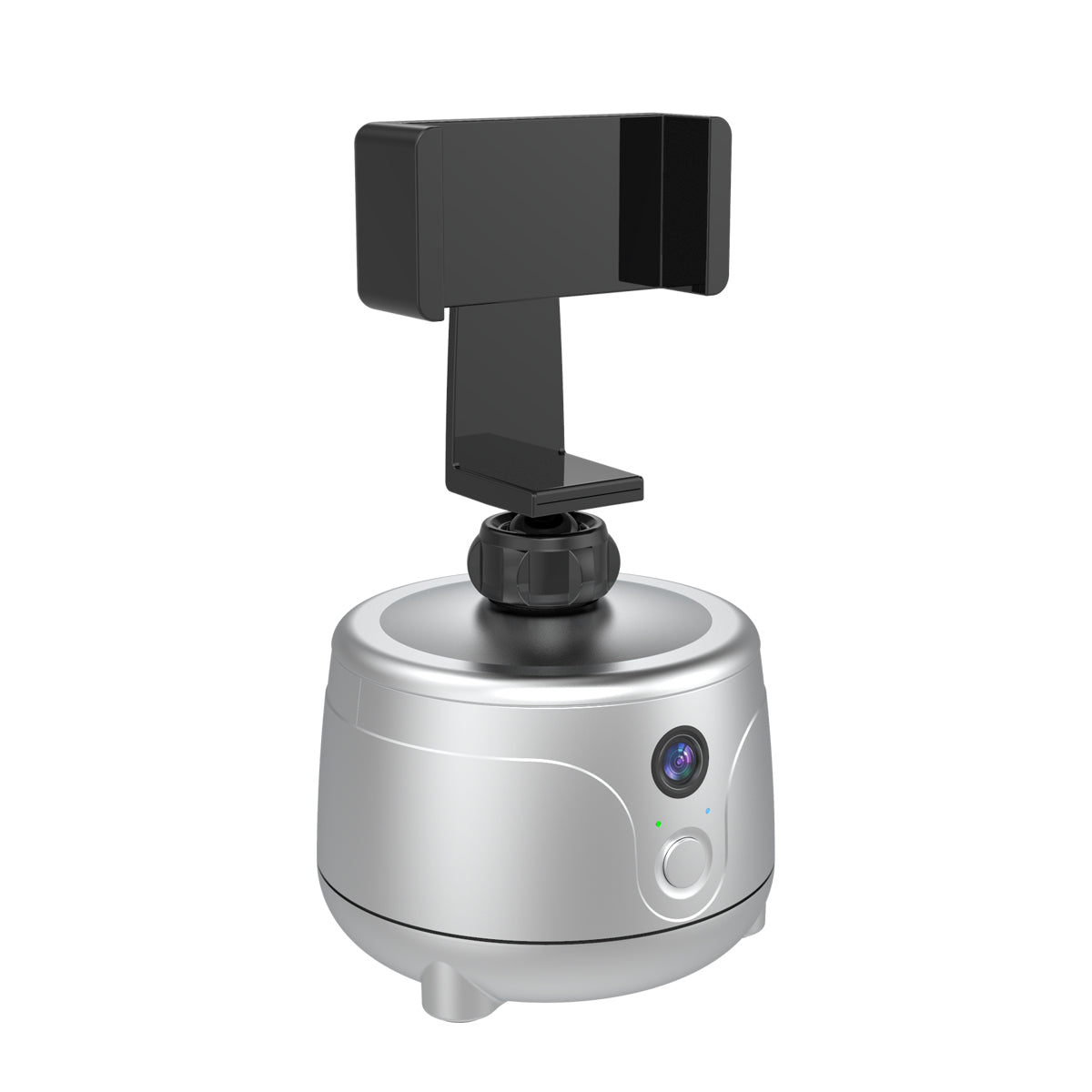 Y8 360 Degrees Rotation Smart AI Gimbal Face Tracking Camera Mobile Phone Holder Stand - Silver