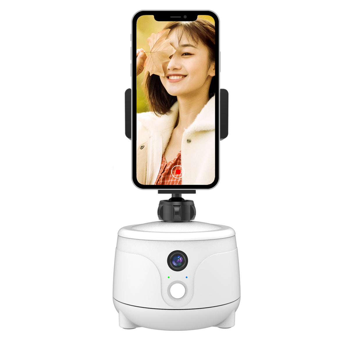 Y8 360 Degrees Rotation Smart AI Gimbal Face Tracking Camera Mobile Phone Holder Stand - White