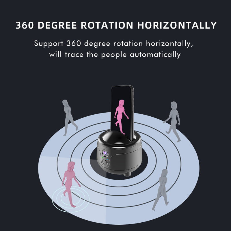 Y6 360 Degrees Rotation Smart AI Gimbal Face Tracking Camera Phone Holder Stand for Live Broadcast Video Recording - Silver