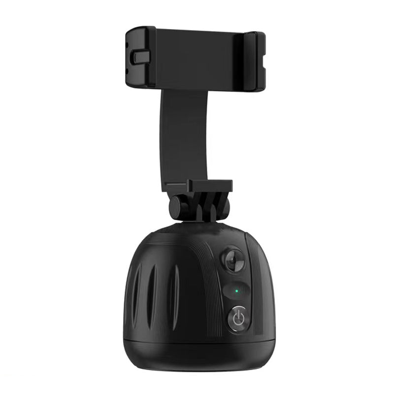 TD5 Auto Face Object Tracking Camera Smart Shooting Phone Mount 360 Degree Rotation Selfie Stick Tripod Holder - Black
