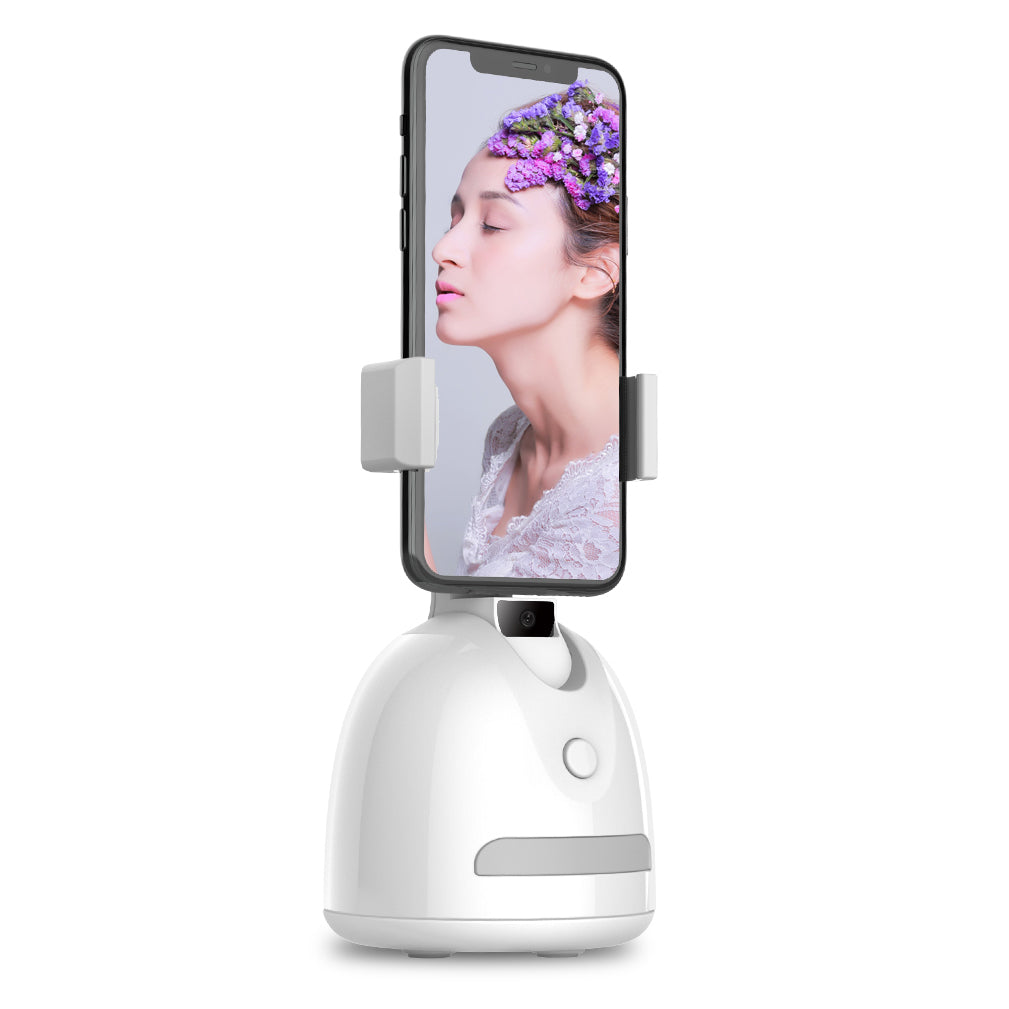 P2SC Auto Face Tracking Smart Shooting Robot Cell Phone Holder Video Gimbal for Vlog Youtuber - White