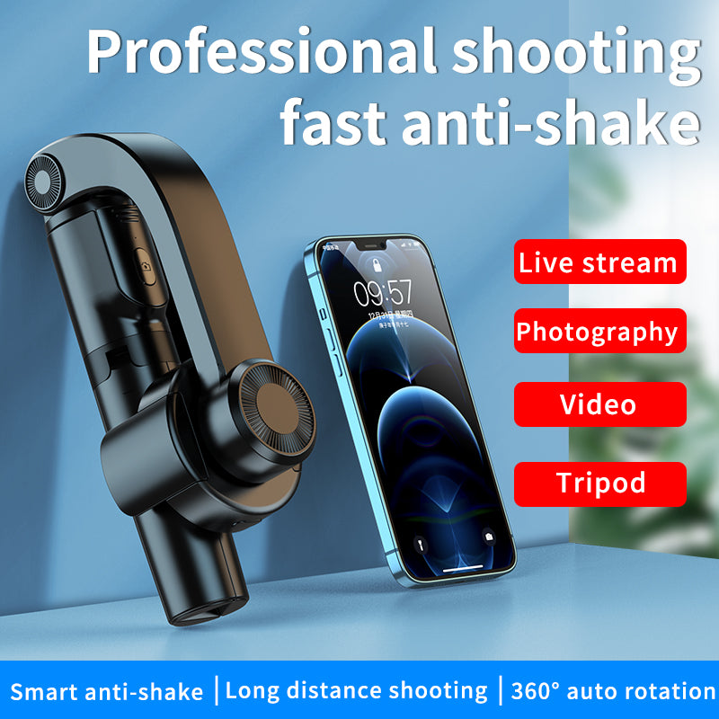 S1 Folding Telescopic Single Axis Gimbal Phone Stabilizer Bluetooth Remote Extendable Handheld Selfie Stick Tripod