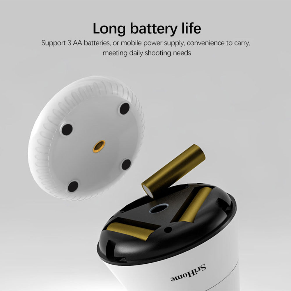 SRIHOME SH006 AI AI Smart Face Tracking Shooting Selfie Stick Gimbal Stabilizer 355 Rotation Live Tripod Phone Holder