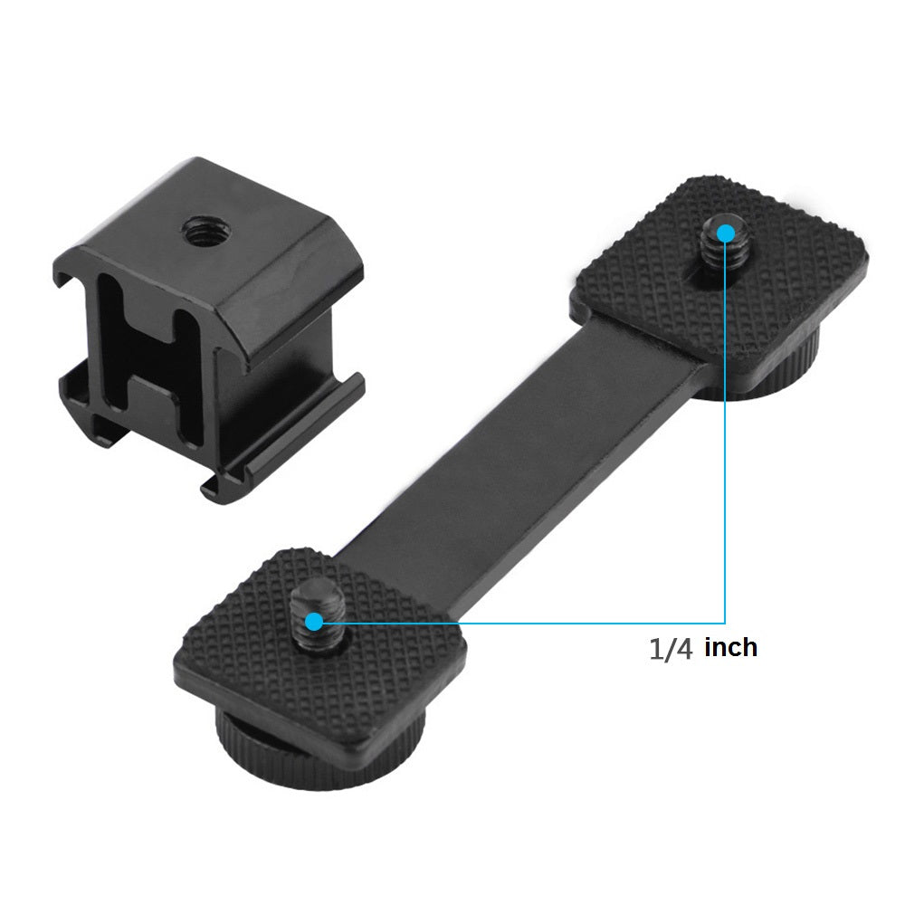 HSP0013 LED Video Fill Light Mount Cold Shoe Microphone Holder for DJI OM 4 / OSMO Mobile 2/3 / Zhiyun Smooth 4 / Feiyu Vimble Vlog Pocket