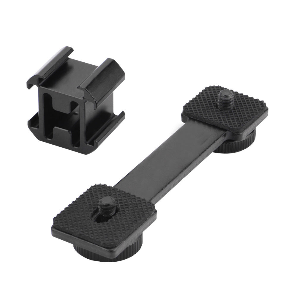 HSP0013 LED Video Fill Light Mount Cold Shoe Microphone Holder for DJI OM 4 / OSMO Mobile 2/3 / Zhiyun Smooth 4 / Feiyu Vimble Vlog Pocket