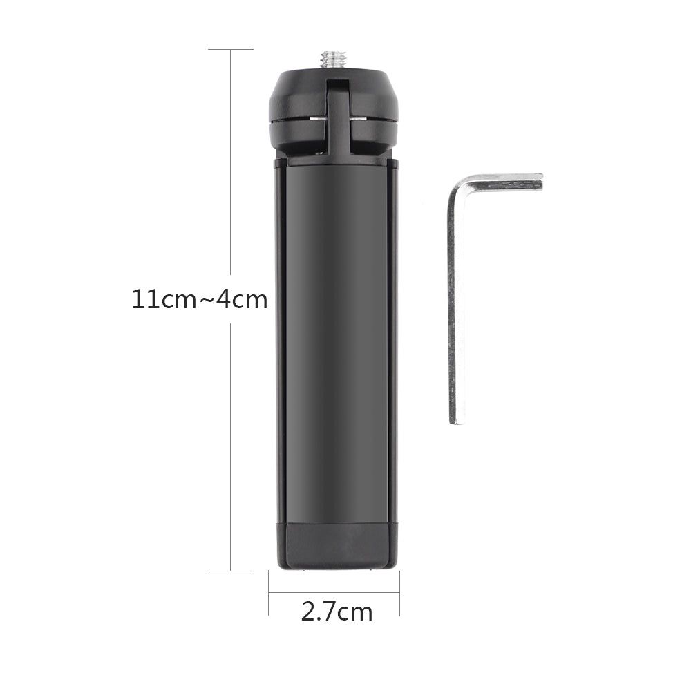 HSP6205 Mini Aluminum Tripod Non-slip Silicone Pad Stand Mount for DJI OM 4/Osmo Mobile 3 /Osmo Mobile 2