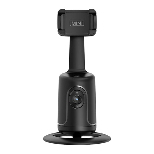 P01 Auto Face Tracking Tripod 360-Degree Rotation Phone Camera Mount Smart Shooting Phone Motion Tracking Holder for Live Vlog Streaming Video - Black