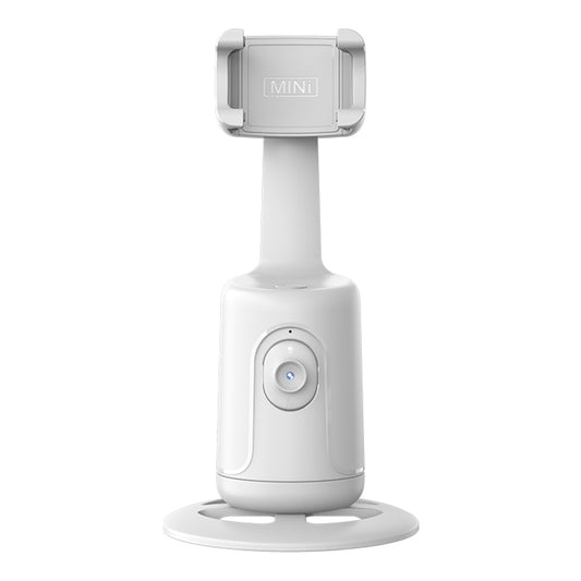 P01 Auto Face Tracking Tripod 360-Degree Rotation Phone Camera Mount Smart Shooting Phone Motion Tracking Holder for Live Vlog Streaming Video - White