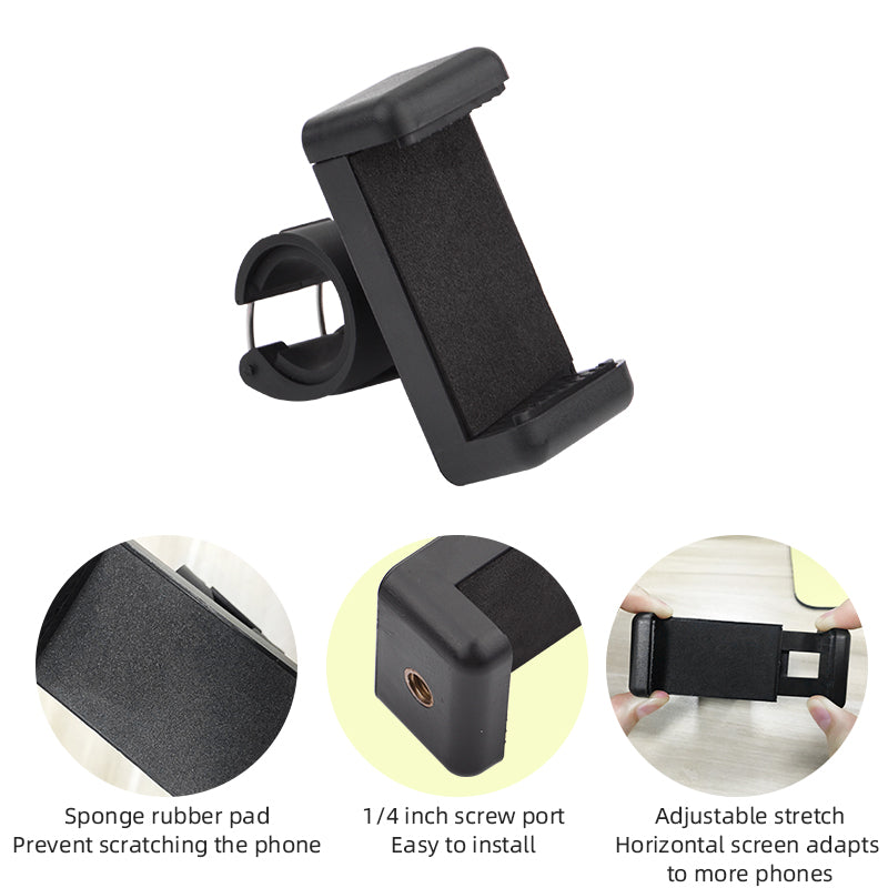 BRDRC DJI-5016 Selfie Stick for DJI OSMO Pocket 2 Handheld Gimbal Stabilizer Cable Phone Clip Module Extension Pole - Type C to Lightning