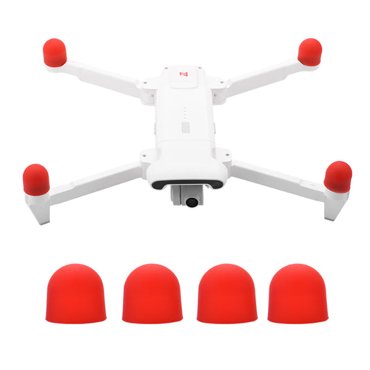 Dustproof Silicone Motor Cover Cap for FIMI X8 SE Drone - Red