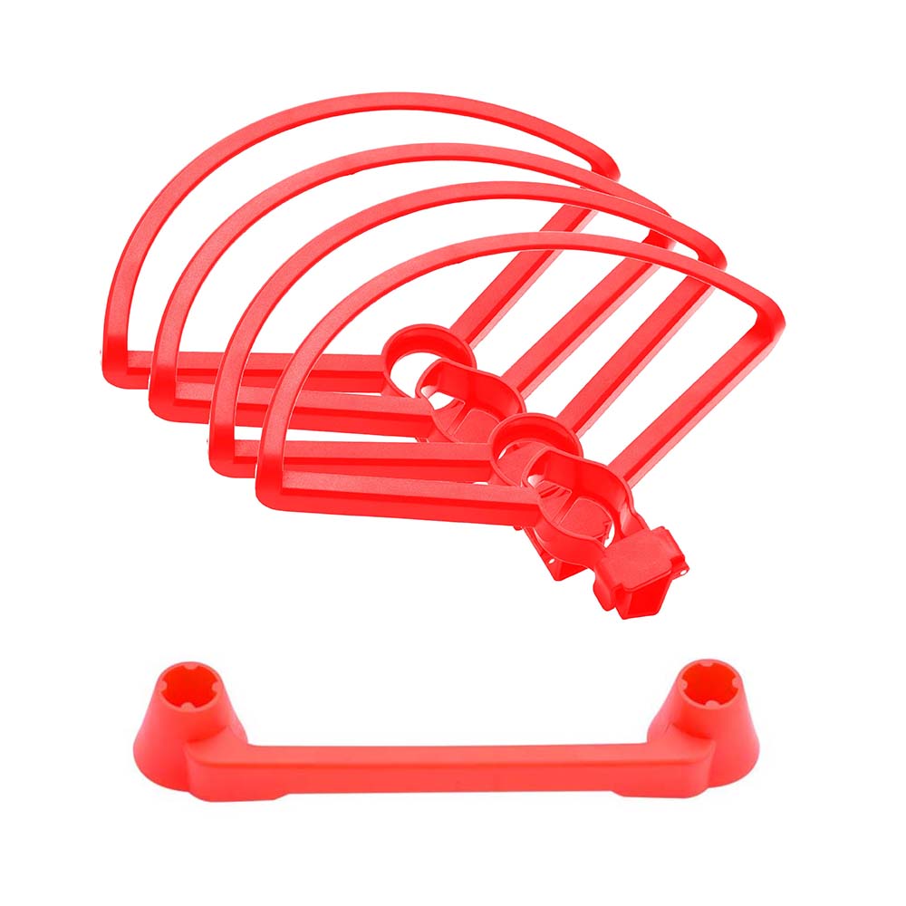 Propeller Guard + Remote Control Rocker Protector for Mavic Mini Drone - Red