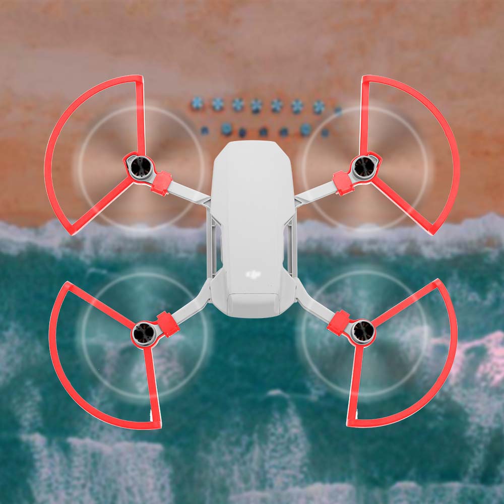 Propeller Guard + Remote Control Rocker Protector for Mavic Mini Drone - Red
