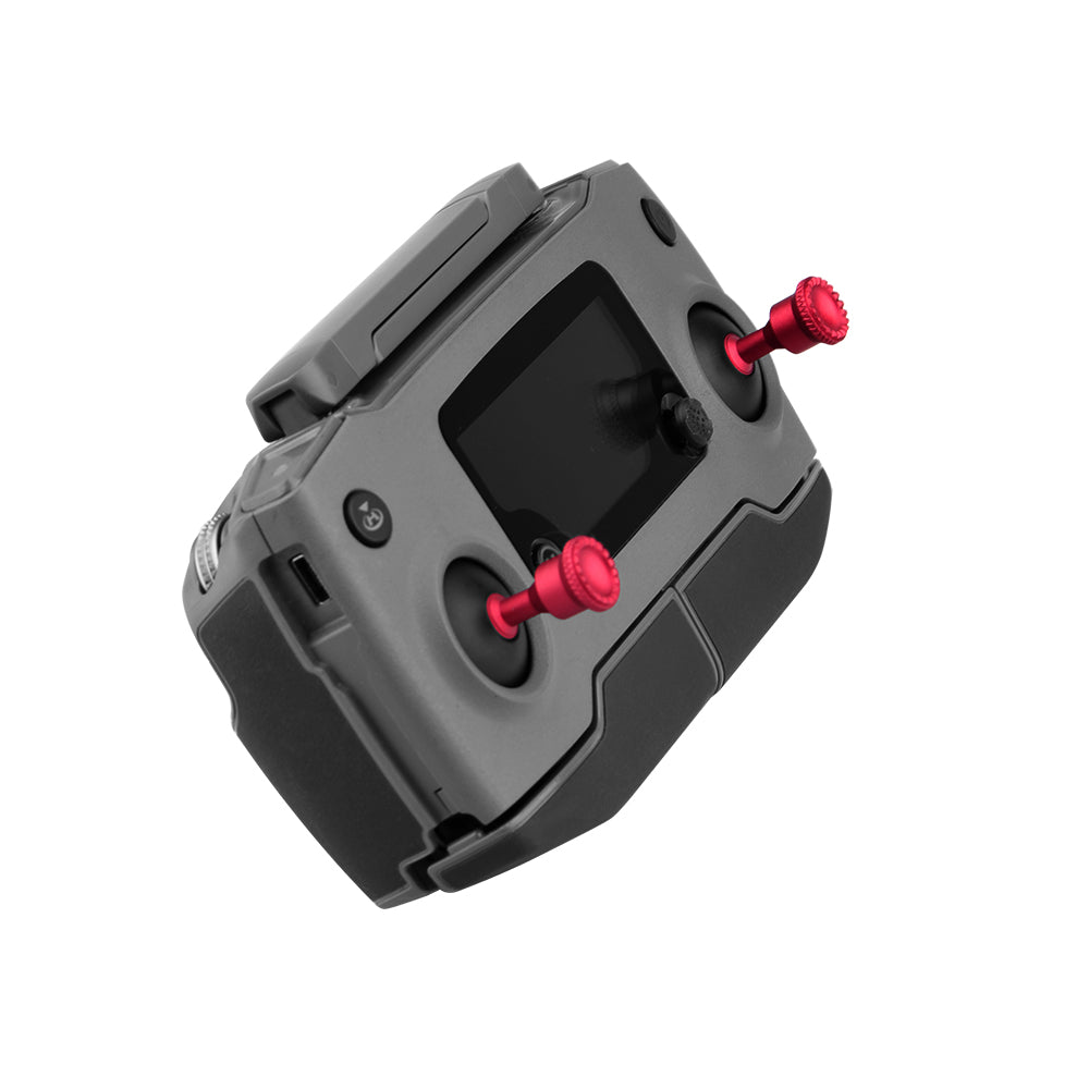 For DJI Mavic 2/Air Remote Controller Handle Thumb Rocker Metal Joysticks Detachable Protector (max2263) - Red
