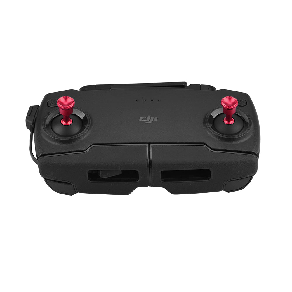 For DJI Mavic 2/Air Remote Controller Handle Thumb Rocker Metal Joysticks Detachable Protector (max2263) - Red