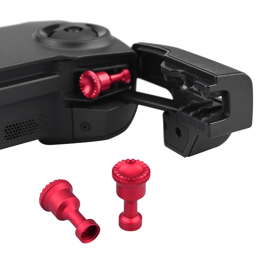 For DJI Mavic 2/Air Remote Controller Handle Thumb Rocker Metal Joysticks Detachable Protector (max2263) - Red