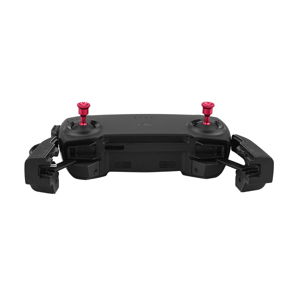For DJI Mavic 2/Air Remote Controller Handle Thumb Rocker Metal Joysticks Detachable Protector (max2263) - Red