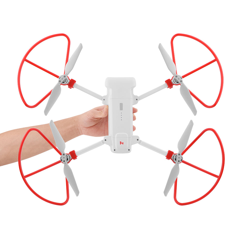 2 Pairs RC Quadcopter CW CCW Propeller Blade Protection Ring for Xiaomi X8SE Drone - Red