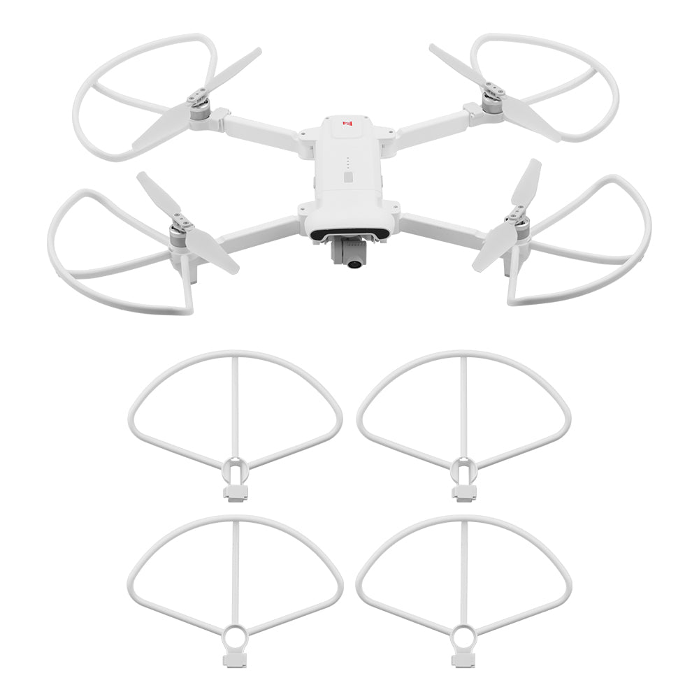 2 Pairs RC Quadcopter CW CCW Propeller Blade Protection Ring for Xiaomi X8SE Drone - White