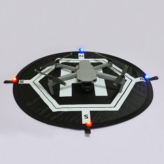 RCSTQ 55cm Luminous Parking Apron Foldable Landing Pad + 4 Night Lights for DJI Mavic Mini/Air 2