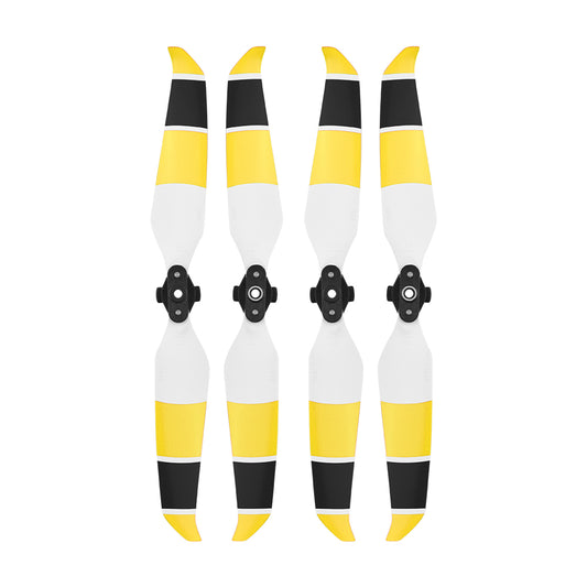 2 Pairs Blade Props Quick Release Propellers for DJI Mavic Air 2 - Yellow/Black/White
