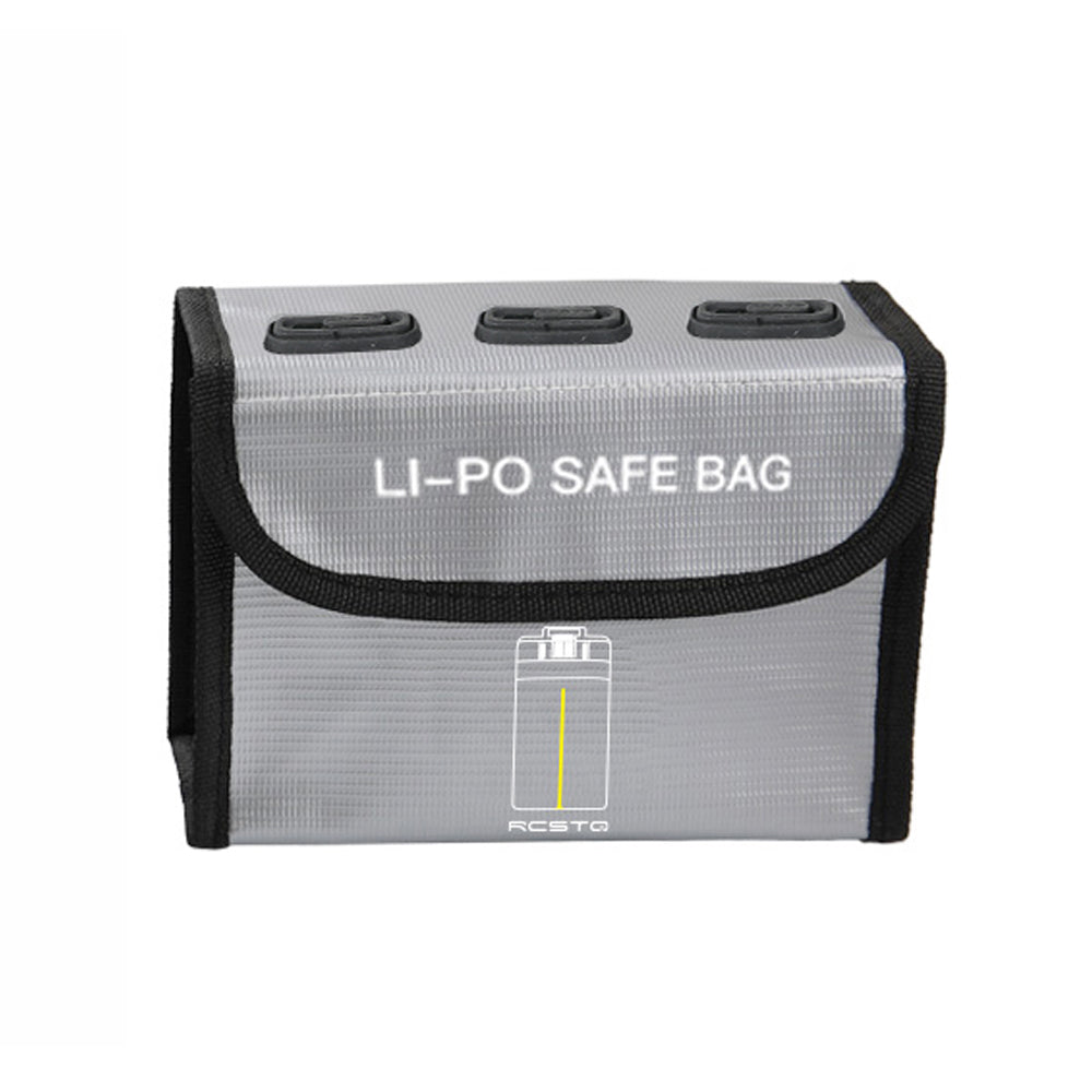 RCSTQ Lithium Battery Explosion-Proof Safety Storage Bag for DJI Mavic Mini 2 Drone, Size: 8 x 11 x 4.3cm