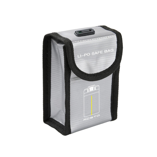 RCSTQ Safety Protection Lithium Battery Explosion-Proof Storage Bag for DJI Mavic Mini 2 Drone, Size: 8.3 x 4.3 x 6cm