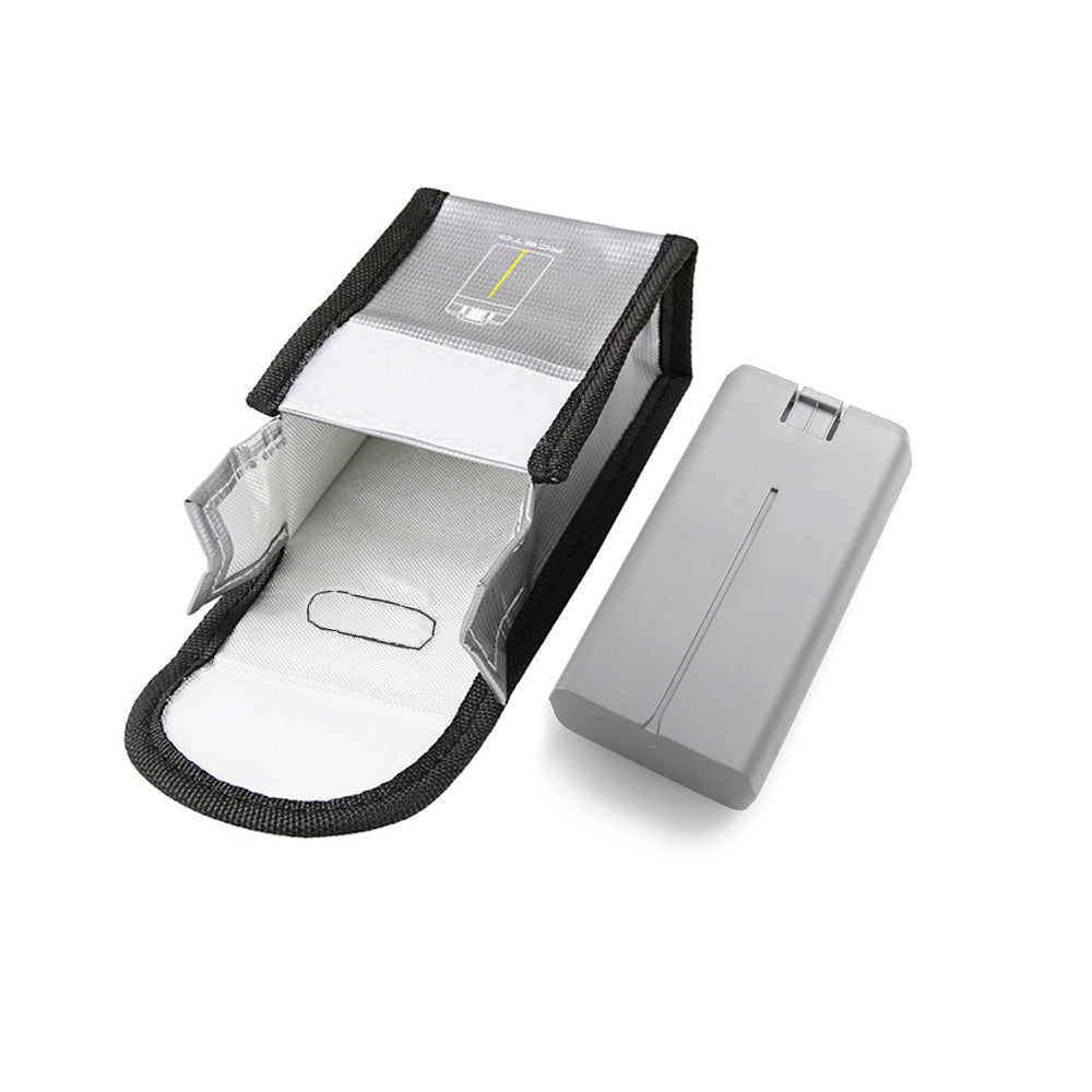 RCSTQ Safety Protection Lithium Battery Explosion-Proof Storage Bag for DJI Mavic Mini 2 Drone, Size: 8.3 x 4.3 x 6cm