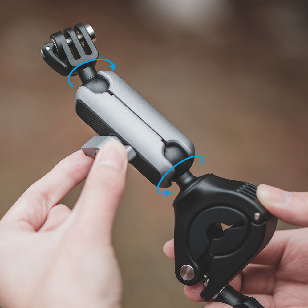 360-degree Rotating Action Camera Handlebar Mount for GoPro