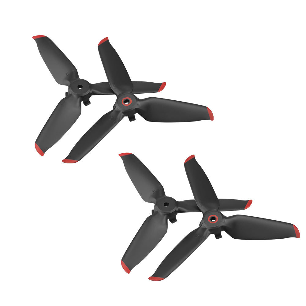 2 Pairs EWB8424_2 Replacement Propeller for DJI FPV Combo Drone Accessories - Red Edge