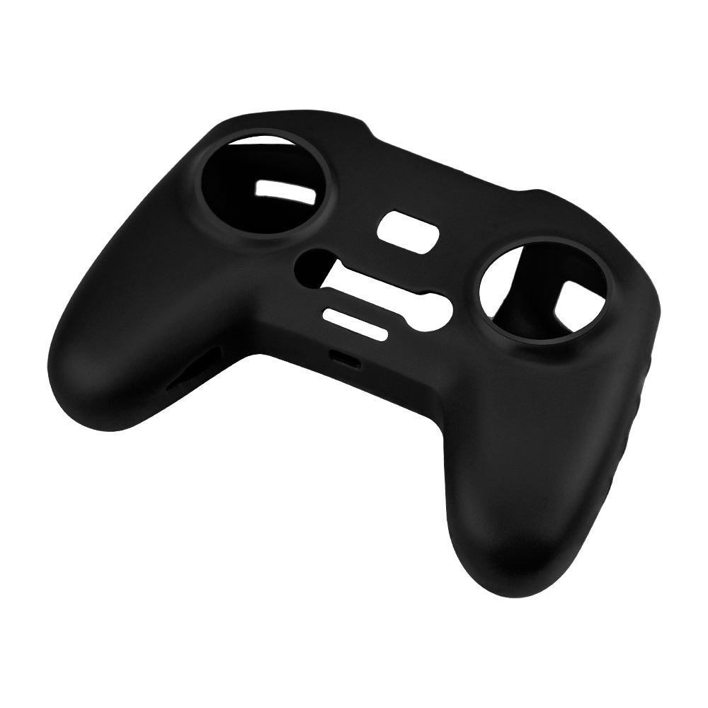 EWB8494_2+max2473 Soft Silicone Sleeve Anti-scratch Protective Cover with Lanyard for DJI FPV Combo Remote Controller - Black+Blue