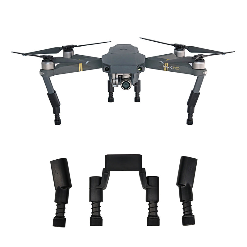 Max 1777 Heightened Landing Gears Skids Stabilizers Extended Support for DJI Mavic Pro Drone