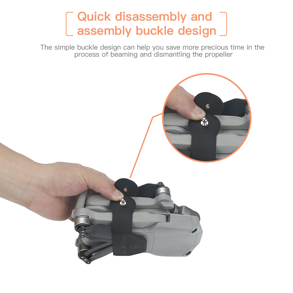 RCSTQ Propeller Fixing Strap Microfiber PU Belt for DJI Mavic Air 2 2S Drone