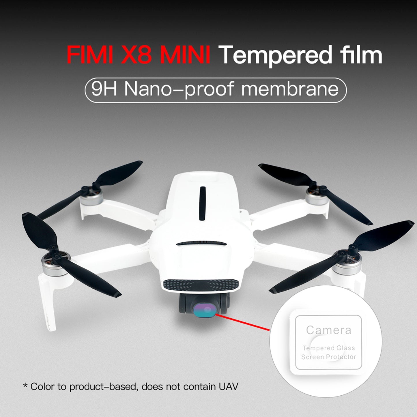 2Pcs RCSTQ HD Screen Protector Anti-Scratch Tempered Glass Lens Film for FIMI X8 Mini