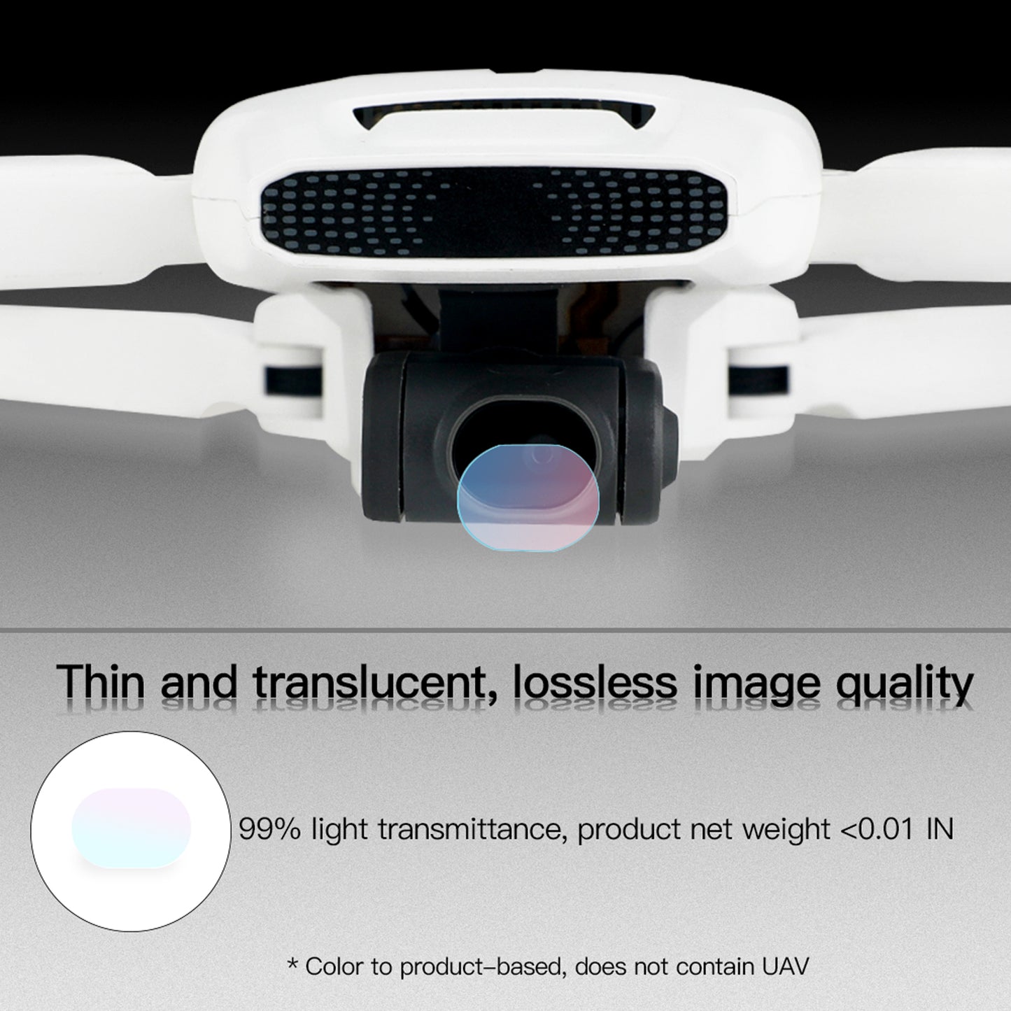 2Pcs RCSTQ HD Screen Protector Anti-Scratch Tempered Glass Lens Film for FIMI X8 Mini