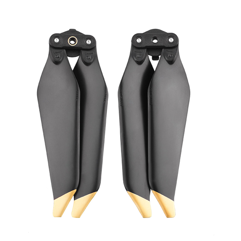 1 Pair 8331F Noise Reduction Propeller Props Blade Replacement for DJI Mavic Pro Drone Accessories - Gold Edge