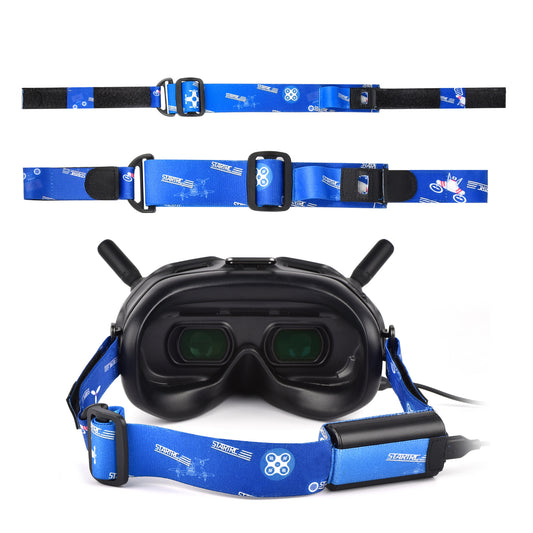 STARTRC Adjustable Headband VR Glasses Head Strap for DJI FPV Goggles/FPV Goggles V2 - Blue