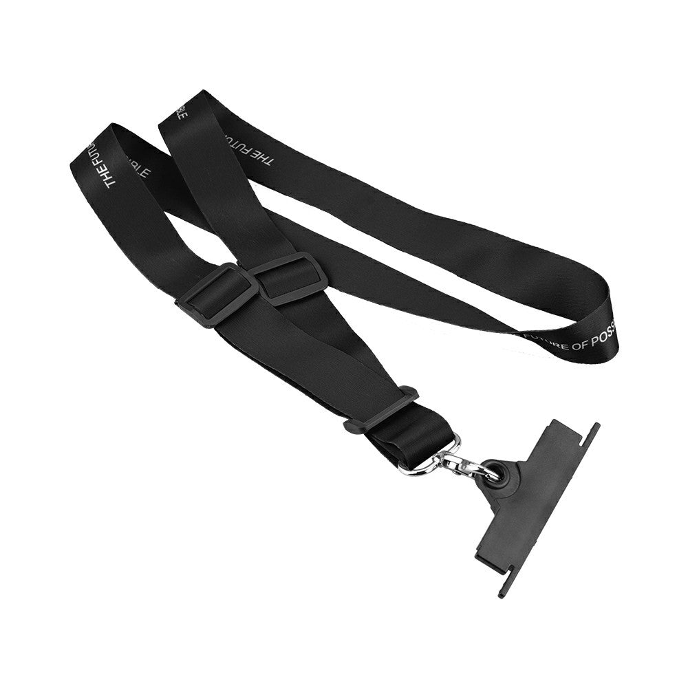 Max2473+Max0709 Lanyard Bracket Strap Hook Holder Neck Strap for DJI Mavic 2/Pro/Mini/Air/Spark Remote Control - Black