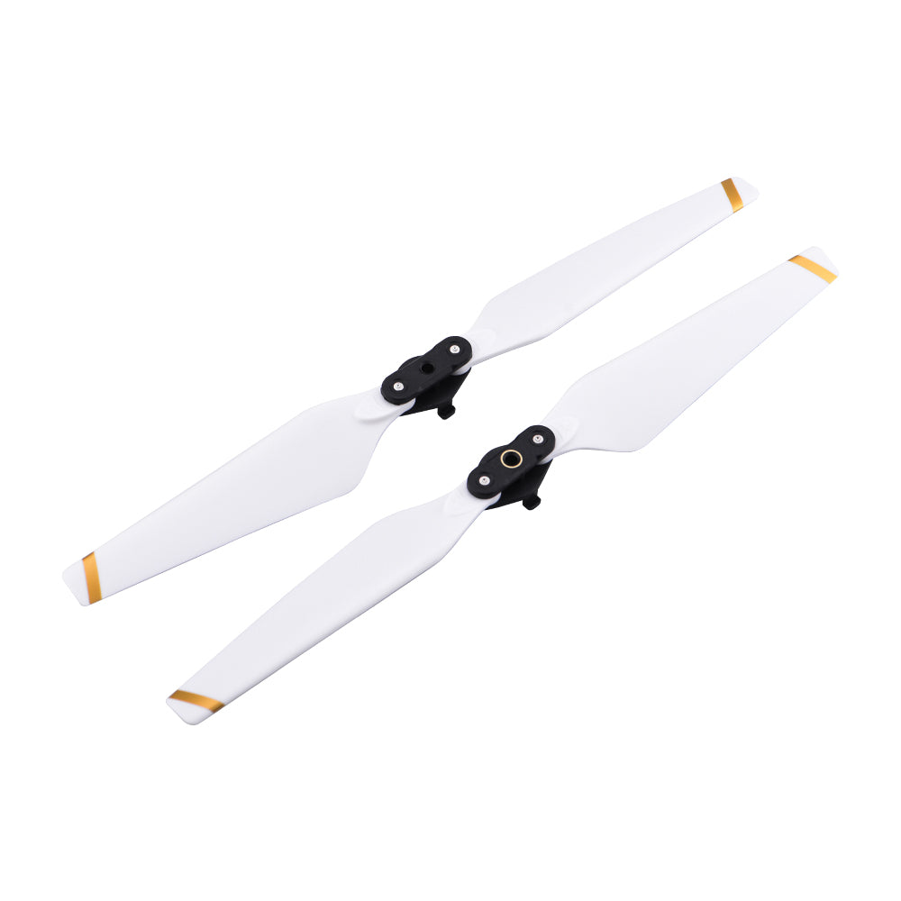 Max0432 1 Pair Low Noise Quick Release Propeller for DJI Mavic Pro 8330F - White/Gold Edge