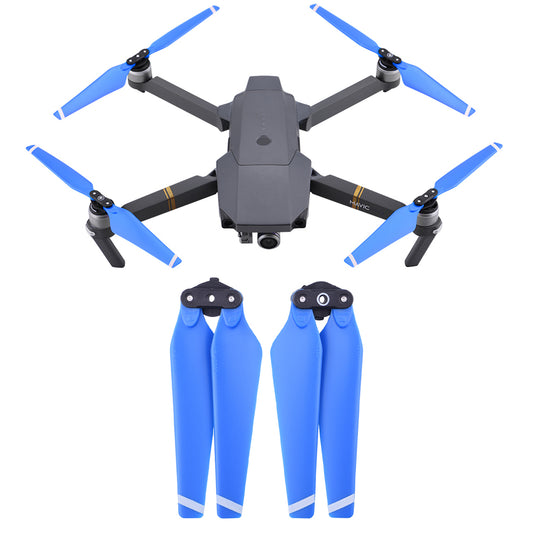 Max0432 1 Pair Low Noise Quick Release Propeller for DJI Mavic Pro 8330F - Blue/White Edge