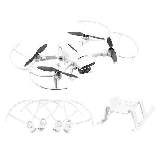 EWB8805+EWB8732_2 Landing Gear Height Extender and Propeller Protection Ring Set for FIMI X8 MINI - White