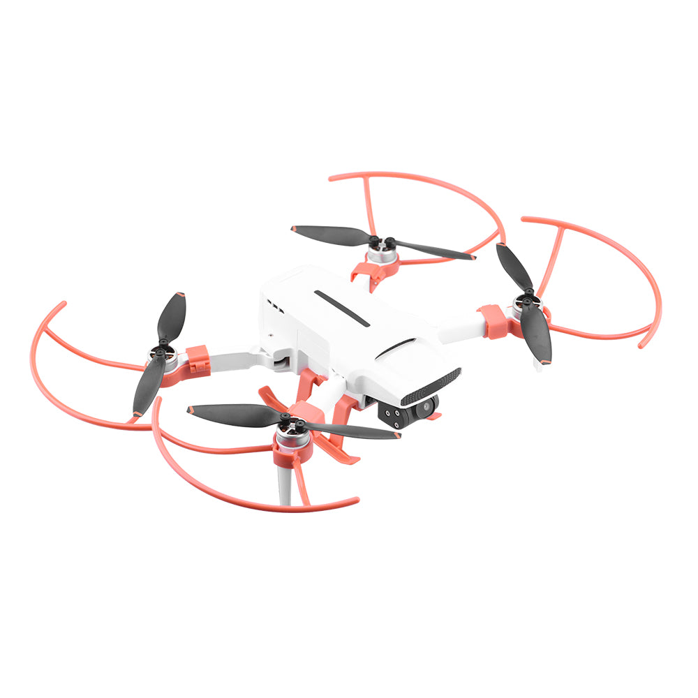 EWB8805+EWB8732_2 Landing Gear Height Extender and Propeller Protection Ring Set for FIMI X8 MINI - Orange