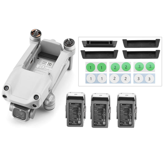 EWB7519 Drone Body Protective Dustproof Cap Battery Charging Port Cover Soft Rubber Dust Plug Set for DJI Air 2S/Mavic Air 2