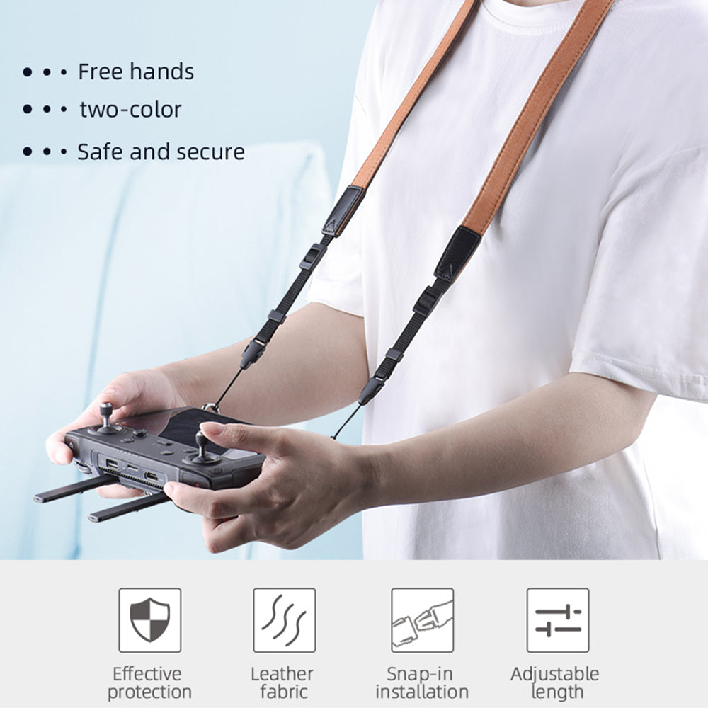 UTAIDU EWB8721 For DJI Mavic 2/Mavic Air 2/Air 2S Remote Controller Dual-color Neck Lanyard Strap - Brown