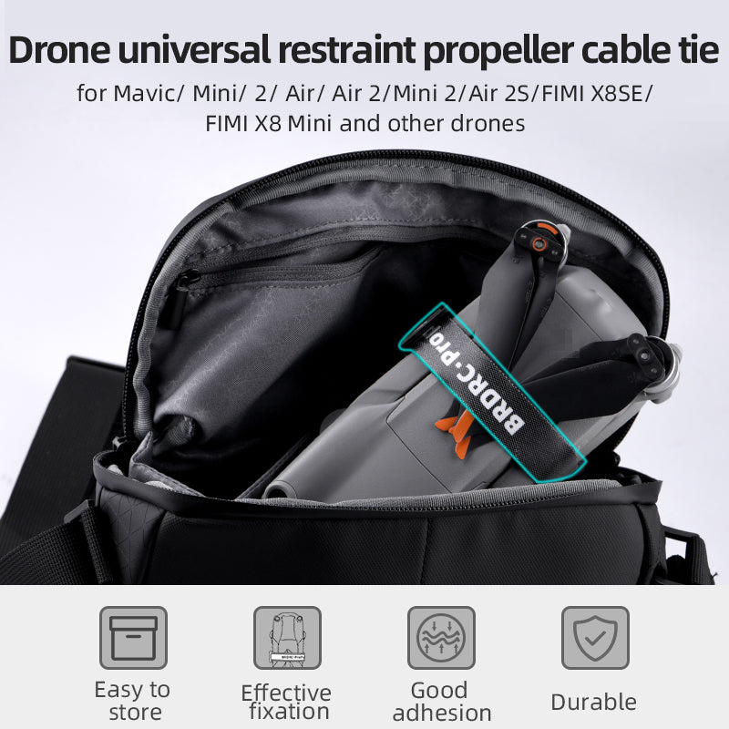 EWB8756 2Pcs Drone Universal Propellers Holder Mount Strap Cable Tie Prop Blade Stabilizer for DJI Mavic Mini/Mavic 2 Pro/X8 SE