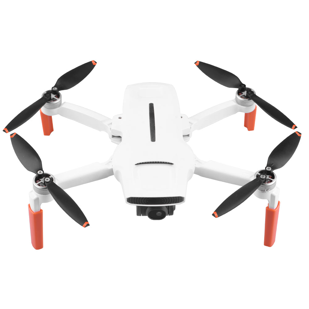 EWB8749_1+EWB8727 Extended Landing Gear Leg + Propeller Holder for FIMI X8 Mini - Orange