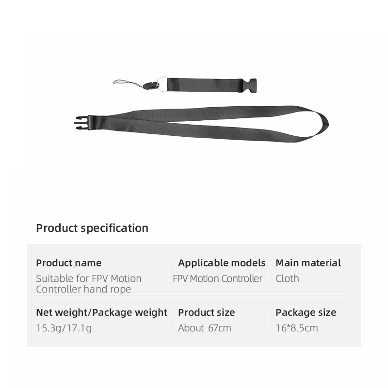 FL7395 Detachable Anti-lost Lanyard Neck Strap for DJI FPV Motion Controller