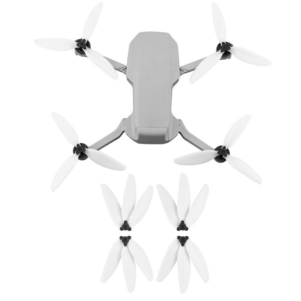 EWB8490 2 Pairs Quick Release Three-blade Propeller Drone Replacement Parts for DJI Mavic Mini/Mini 2 - White